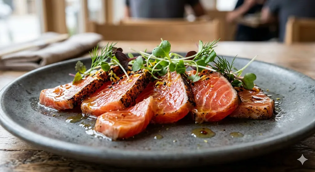 Sakura Salmon Tataki