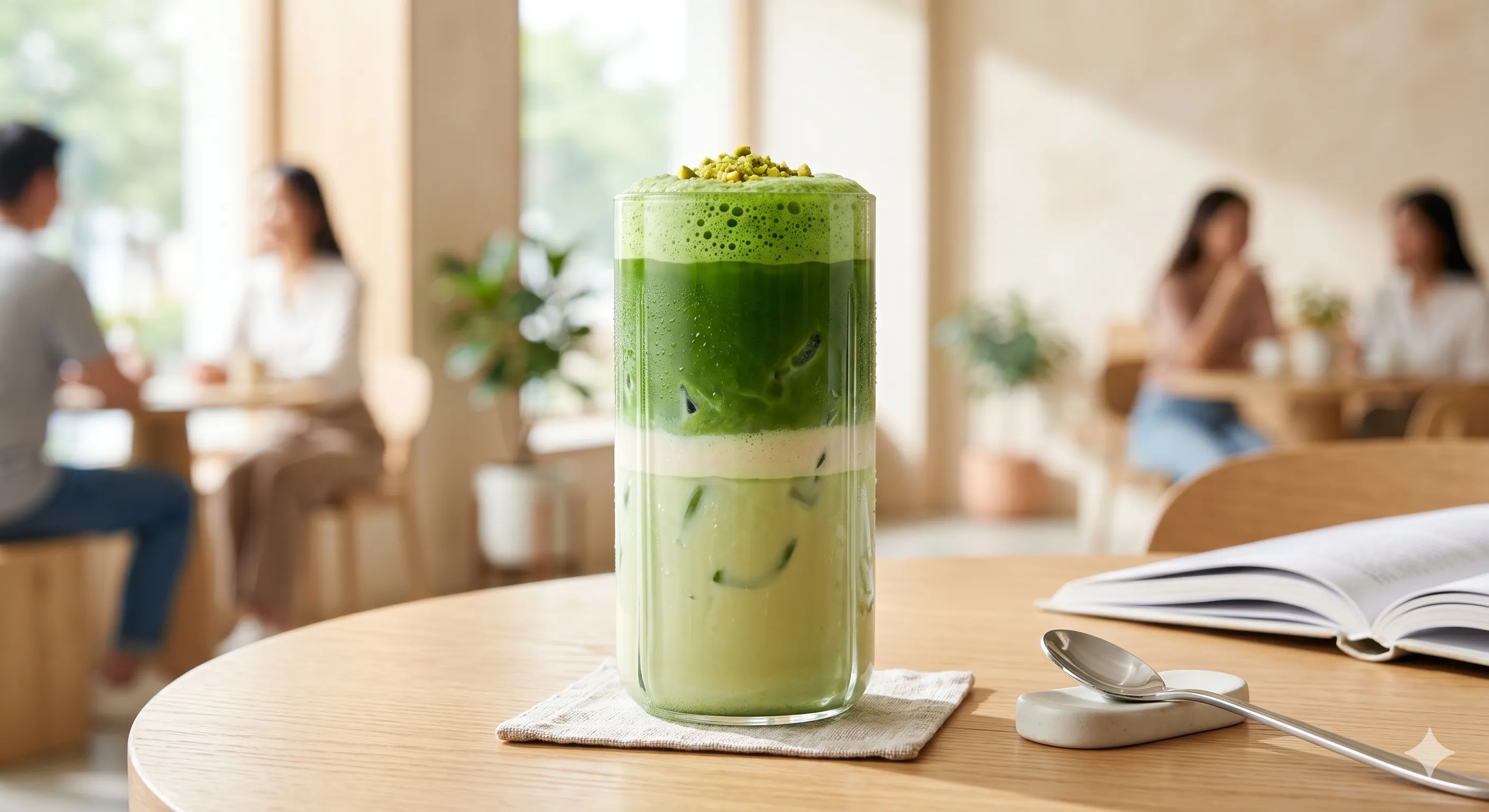 Iced Pistachio Matcha Latte